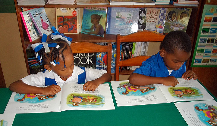 CLASS Program in Action. Getting great new books into the hands of children makes a joyful noise in the Eastern Caribbean.
